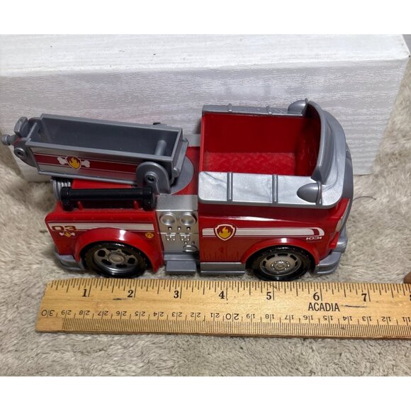 Paw Patrol Marshall Fire Truck Set Toy Vehicles Rescue Crane & Water Launcher - Picture 12 of 12